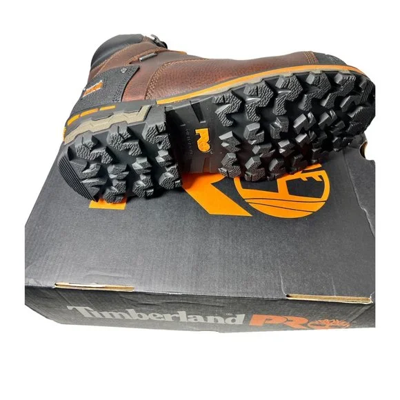 DOLD Timberland Mens Brown Leather Boondock 6" Composite Toe Work Boots Sz 10 W - Picture 11 of 11